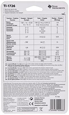Texas Instruments TI-1726 Calculator Texas Instruments TI-1726 Calculator