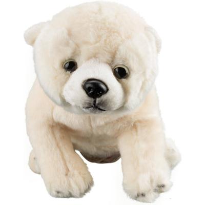 National Geographic knuffel baby ijsbeer junior 32 cm pluche wit