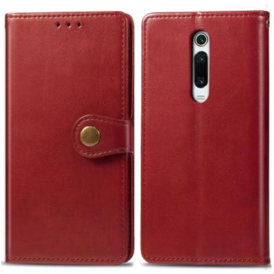 Retro effen kleur lederen gesp mobiele telefoon bescherming lederen draagtas met Lanyard & fotolijstjes & kaartsleuf & portemonnee & beugel functie vo
