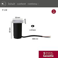 Paulmann 94366 Vloerinbouwlamp LED 2 W RVS (geborsteld) - thumbnail