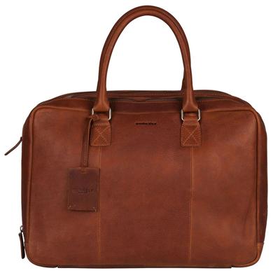 Burkely Antique Avery Worker 15.6" laptop bag-Cognac
