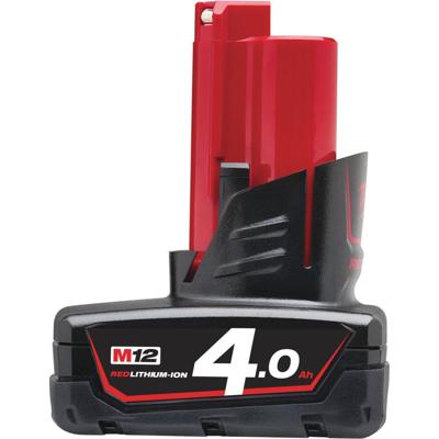 Milwaukee M12 B4 Li-Ion Accu 12V 4.0Ah M12™ - 4932430065 Milwaukee M12 B4 Li-Ion Accu 12V 4.0Ah M12™ - 4932430065
