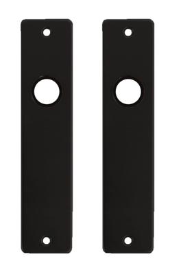 AMI Kortschild 180x41 blind - alu/zwart