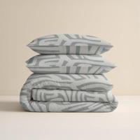 Sleeptime Flanel Danis Groen/Grijs 200 x 200/220 cm - thumbnail