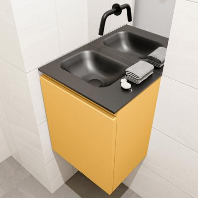 MONDIAZ OLAN 40cm toiletmeubel ocher. LEX wastafel urban links geen kraangat MONDIAZ OLAN 40cm toiletmeubel ocher. LEX wastafel urban links geen kraangat