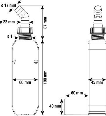 Cornat Sifon Wasmachine 1'' 40Mm 430 - T356020G