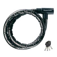 Masterlock Steel armoured cable 2.00m x Ø 22mm w/4 keysvinyl cover - colour : bl - 8218EURDPS - thumbnail