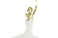 Decoratieve figuren DKD Home Decor Wit Gouden Romantiek Balletdanseres 13,5 x 12,5 x 40 cm - thumbnail