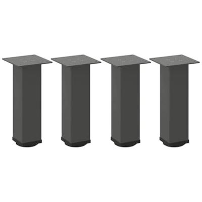 Salontafelpoten 4 st 30-32 cm staal antraciet