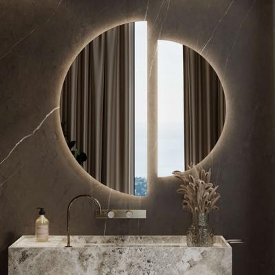 Spiegels Martens & Meijer Moon 2 Halve Cirkels met Indirecte Verlichting (Alle Maten)