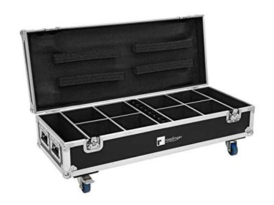 ROADINGER Flightcase 8x AKKU UP-4 QuickDMX with charging function ROADINGER Flightcase 8x AKKU UP-4 QuickDMX with charging function