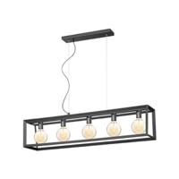 LABEL51 Hanglamp 'Tetto' 5-lamps, kleur Zwart - thumbnail