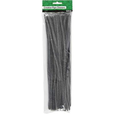 Creativ Company Chenille grijs 30cm, 50st. - thumbnail