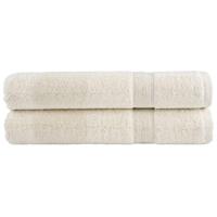 VidaXL Saunadoeken solund 2 st 600 g/m² 80x200 cm crèmekleurig - thumbnail