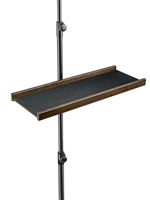 K&M 122a Tray voor microfoonstatief walnoot