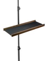 K&M 122a Tray voor microfoonstatief walnoot - thumbnail