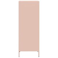 Hoge kast 35x39x103,5 cm staal roze - thumbnail