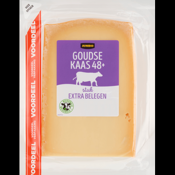 Jumbo Goudse Kaas Extra Belegen 48+ Stuk Voordeelverpakking 900g