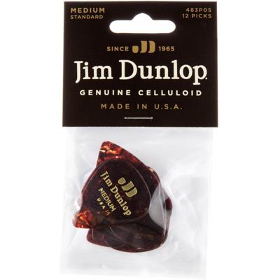 Dunlop Celluloid Shell Medium 12-pack plectrumset Dunlop Celluloid Shell Medium 12-pack plectrumset