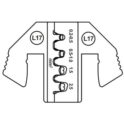TOOLCRAFT TO-9625860 Krimpinzetstuk MCP 6.3/4.8K & SPT contact 0.2 tot 2.5 mm² Geschikt voor merk TOOLCRAFT