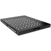 ROLINE 19-inch plank 1 U , Uitschuifbaar 550mm diep 25 kg zwart - thumbnail