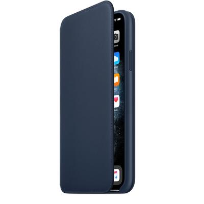 Apple leather Folio case iPhone 11 Pro Max Deep Sea Blue