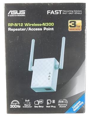 Access point Repeater Asus 90IG01X0-BO2100 N300 10 / 100 Mbps 2 x 2 dBi Wit Zwart - thumbnail