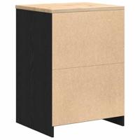 Garagekast 60x51x85 cm massief grenenhout zwart - thumbnail