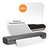 Pora&co Thermische A4 printer, grijs - thumbnail
