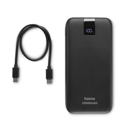 Hama power pack pd 20 20000mah uitgangen: 2x usb-c usb-a snelladen antr. - thumbnail