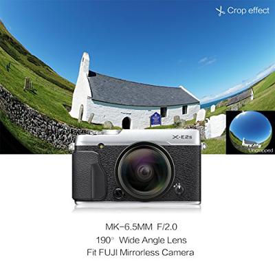 Meike Optics MK fisheye Ultra groothoeklens 6,5 mm f2.0 voor Fuji X