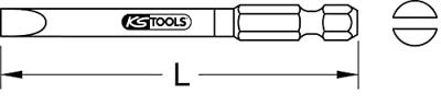 KS Tools 918.3361 Gleuf-bit 5 mm S2-staal Vernikkeld E 6.3 5 stuk(s) KS Tools 918.3361 Gleuf-bit 5 mm S2-staal Vernikkeld E 6.3 5 stuk(s)