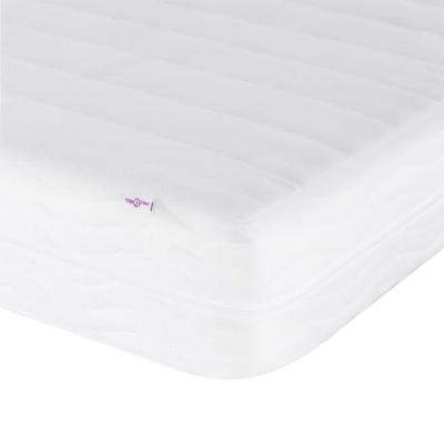 Bed met matras "Hvar" kunstleer wit 120x200 cm