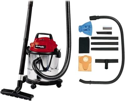 Einhell elektrische nat-/droogzuiger tc-vc 1812 s - 1250 w - 180 mbar - 12 l - rvs container - incl. accessoires Einhell elektrische nat-/droogzuiger tc-vc 1812 s - 1250 w - 180 mbar - 12 l - rvs container - incl. accessoires
