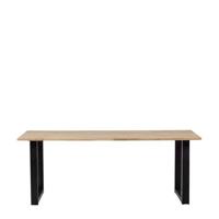 WOOOD Eettafel 'Tablo' met U-poot, 220 x 90cm - thumbnail