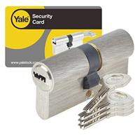 YALE losneembare slotcilinder - voor buiten- / toegangsdeur - 6 pins - 4 sleutels - 30 x 40 mm - thumbnail