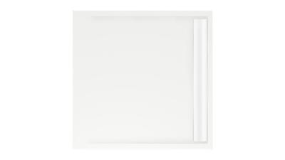 Douchebak vierkant zelfdragend Easy Tray 100x100x5cm Wit Glans Douchebak vierkant zelfdragend Easy Tray 100x100x5cm Wit Glans