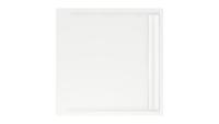 Douchebak vierkant zelfdragend Easy Tray 100x100x5cm Wit Glans - thumbnail