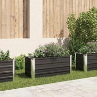 VidaXL Plantenbak verhoogd 100x40x45 cm gegalvaniseerd staal antraciet - thumbnail
