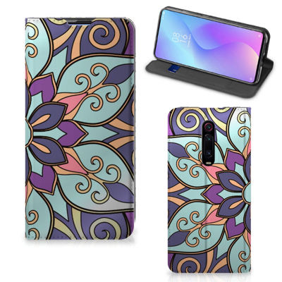 Xiaomi Mi 9T Pro Smart Cover Purple Flower Xiaomi Mi 9T Pro Smart Cover Purple Flower