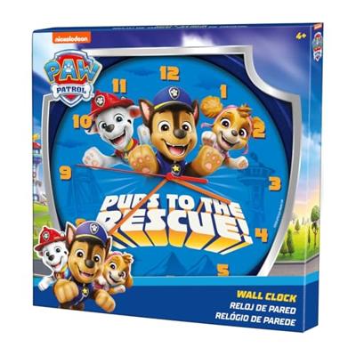 Paw Patrol wandklok 25 cm blauw