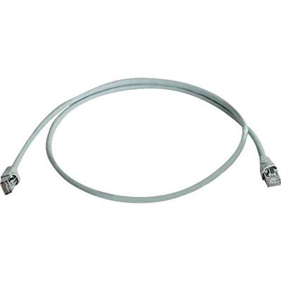 Telegärtner 100008028 RJ45 Netwerkkabel, patchkabel CAT 6A S/FTP 0.25 m Grijs Afgeschermd (dubbel), Snagless, Vlambestendig 1 stuk(s)