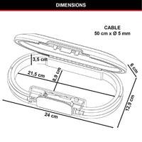 Masterlock Mobiele kluis, 4 cijfers 102x45mm wit - 5900EURDWHT 5900EURDWHT - thumbnail