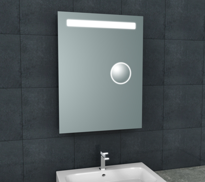 Wiesbaden Spiegel Tigris met LED Verlichting En Scheerspiegel 60x80 cm
