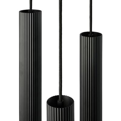 Hanglamp rond ribbel &apos;Vico&apos; GU10 eettafel