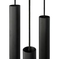 Hanglamp rond ribbel &apos;Vico&apos; GU10 eettafel - thumbnail