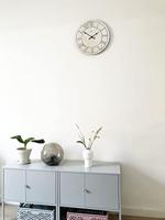 NeXtime NX-7345WI Wandklok NXt Paul Dia 40cm Hout Wit - thumbnail