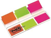 Post-it Index standaard, ft 25,4 x 43,2 mm, blister met 3 kleuren, 20 tabs per kleur - thumbnail