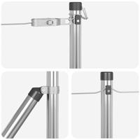 VidaXL Afrasteringspaal 26 pcs grijs 3,2 x 3,2 x 100 cm - thumbnail