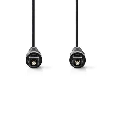 Nedis Optische Audiokabel | TosLink Male naar TosLink Male | 5 m | 1 stuks - CAGB25000BK50 CAGB25000BK50